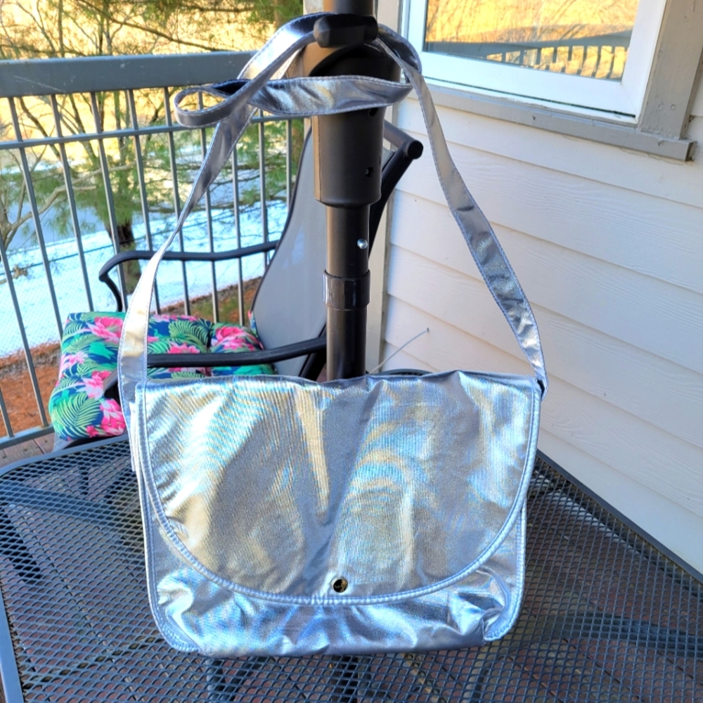 Silver Cross Body Bag